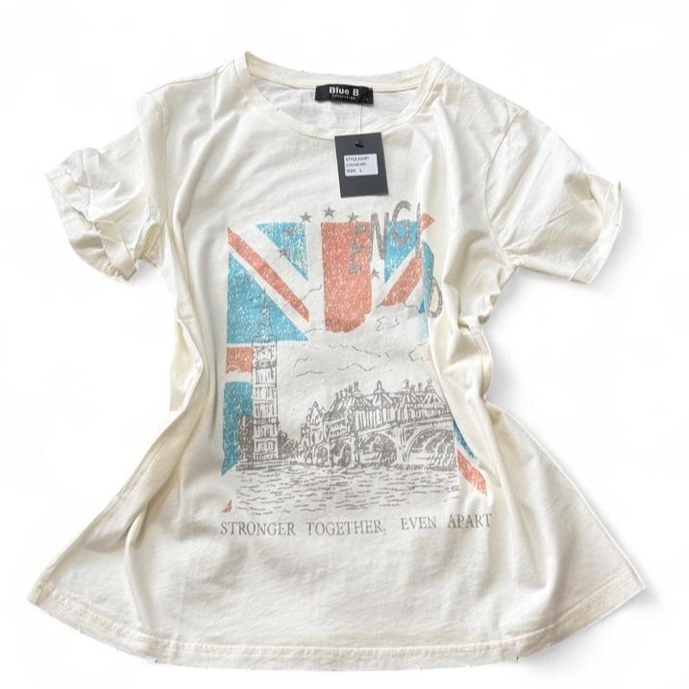 "England" Graphic Tee, Women's Size L‎